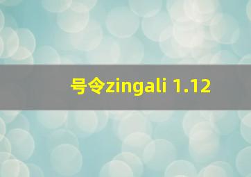 号令zingali 1.12